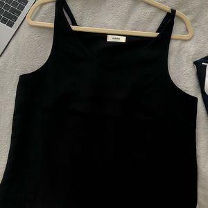 Black V neck Camisole